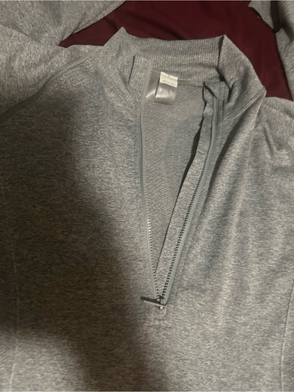 CALIA by Carrie Underwood Heather Gray Half-Zip Long Sleeve Top